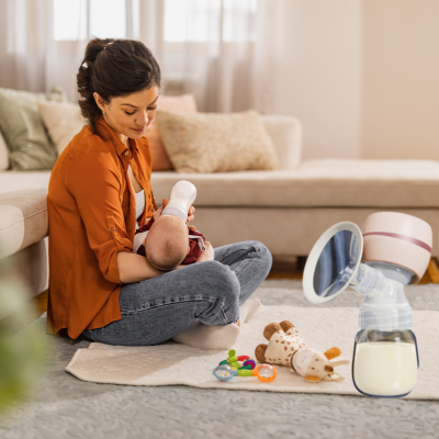 tire lait électrique rosace avec maman sereine