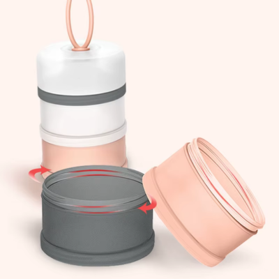 boite doseuse lait nomade rose