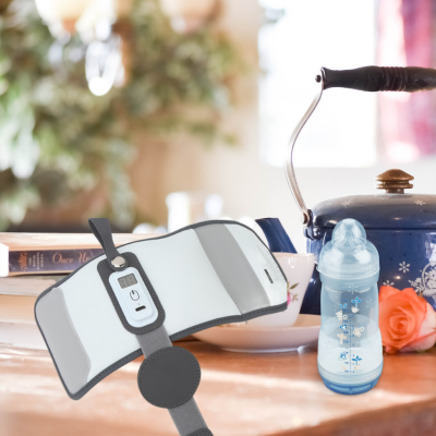 Chauffe biberon portable calcite présenté sûr table ouverte