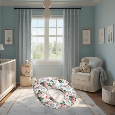 coussin d allaitement oural sur tapis