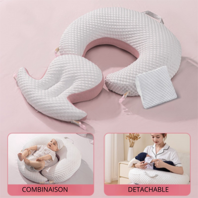 coussin d allaitement lune douce rose