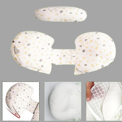 coussin grossesse rembourrage, fermeture invisible, housse lavable.