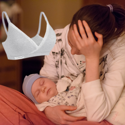 soutien gorge allaitement Iris gris maman fatigue