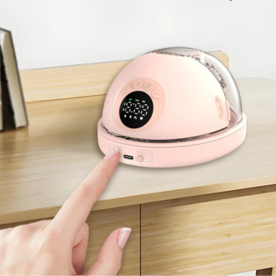 tire lait electrique galate posé sur commode