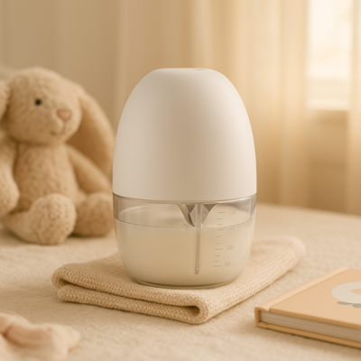 tire lait electrique orca poser sur serviette