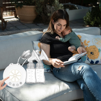 tire lait main libre Nea maman au repos sérénité