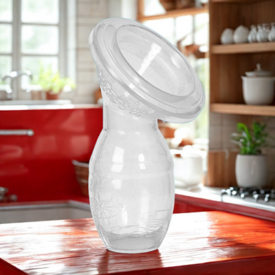 Tire-lait manuel silic transparent