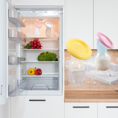 tire lait manuel silice ranger au frigo.