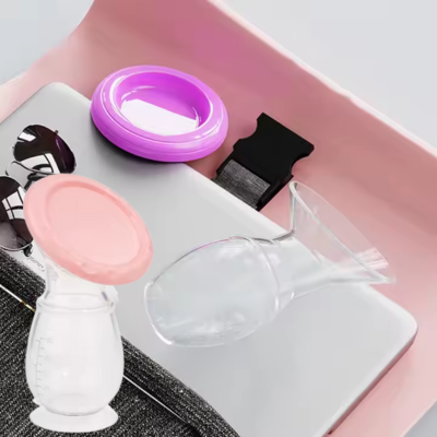 tire lait manuel silice poser sur ordi.