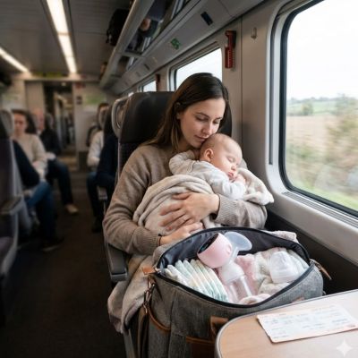 tire lait portable maman bebe voyage train