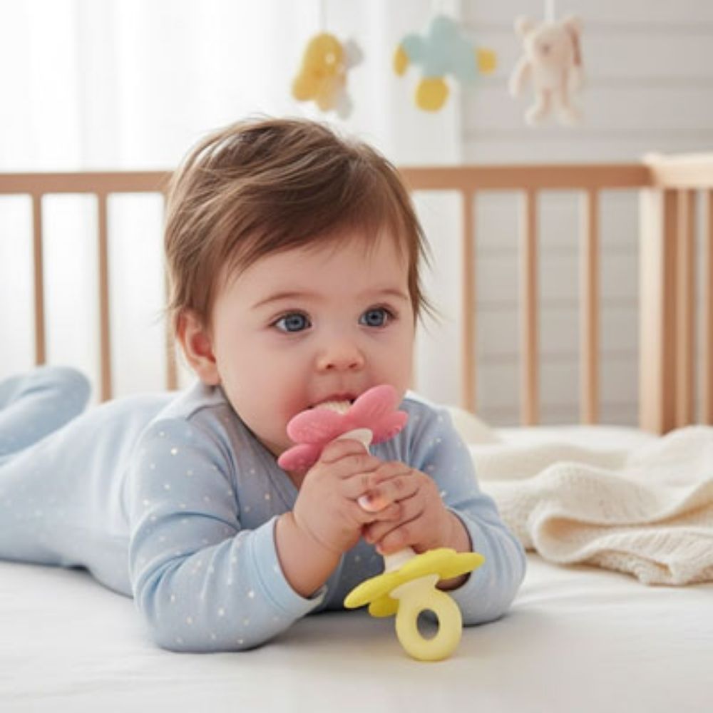 Anneau de dentition Gencive Sensible bebe au lit