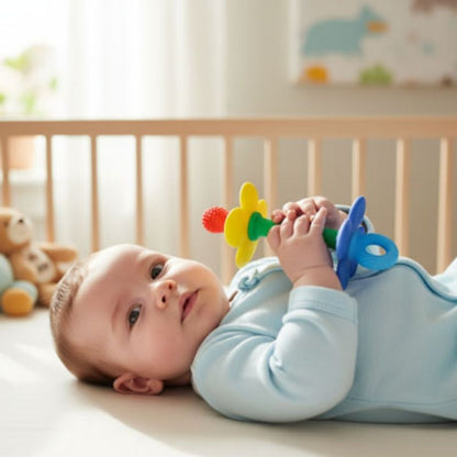 Anneau de dentition bebe mordille son jouet