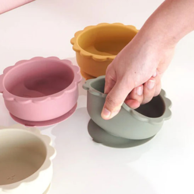 Assiette bebe Antidérapante Silicone bebe mange propre