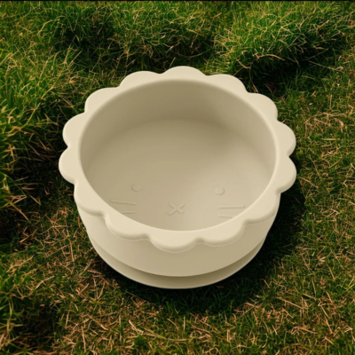 Assiette bebe Antiderapante Silicone sable