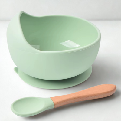 Assiette bebe Autonomie vert