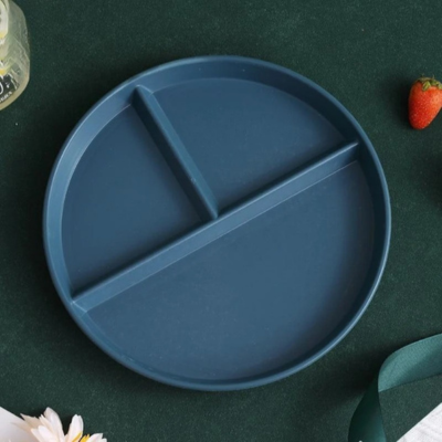 Assiette bebe ecologique vert