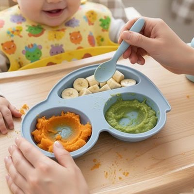 Assiette bebe ventouse  indecollable