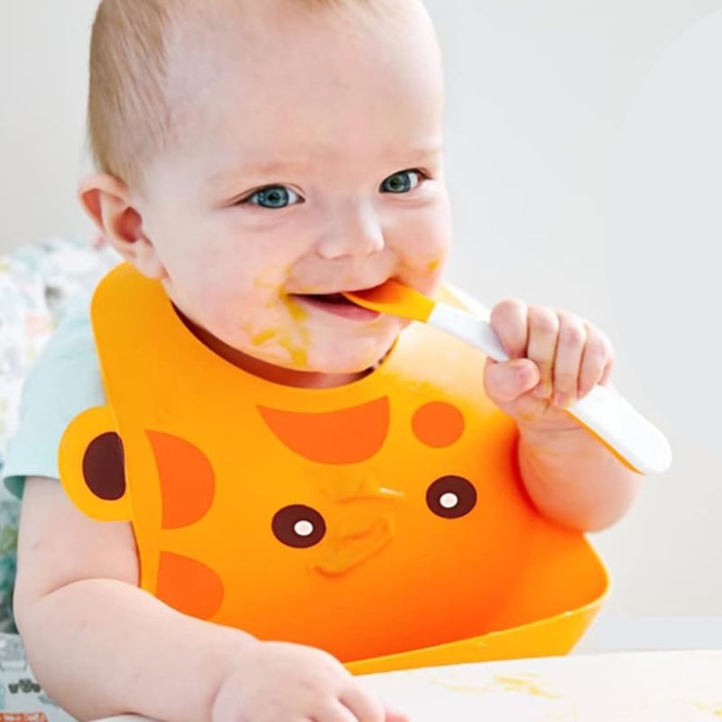Bavoir bébé bébé rigolo enfant souriant