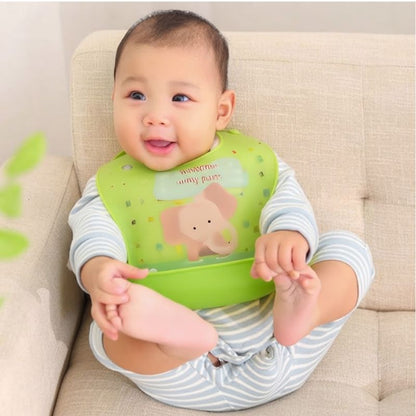 Bavoir bebe Ajustable et lavable enfant assis confortablement