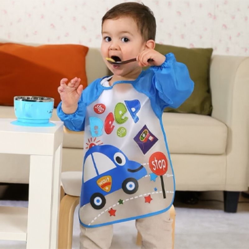 Bavoir Bebe Douceur Absorbant Dedout avec le tablier