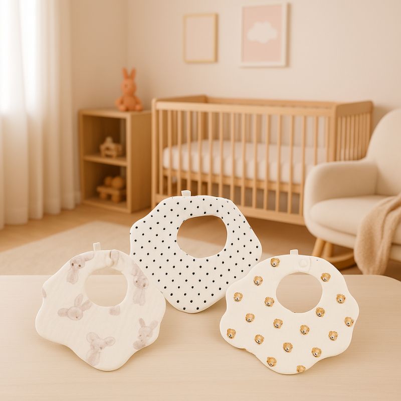 Bavoir Bebe Mimi Chou dans chambre