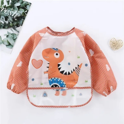 Bavoir bebe Petit Ange motif dinosore