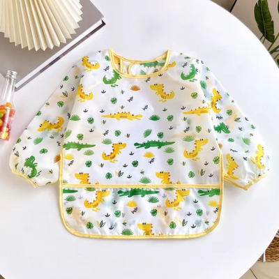 Bavoir bebe Sans Salissure motif crocodile