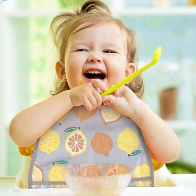 Bavoir bebe ultra absorbant enfant avec sa cuillere