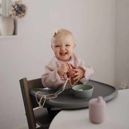 Bavoir bebe Zero Tache enfant mange souriante