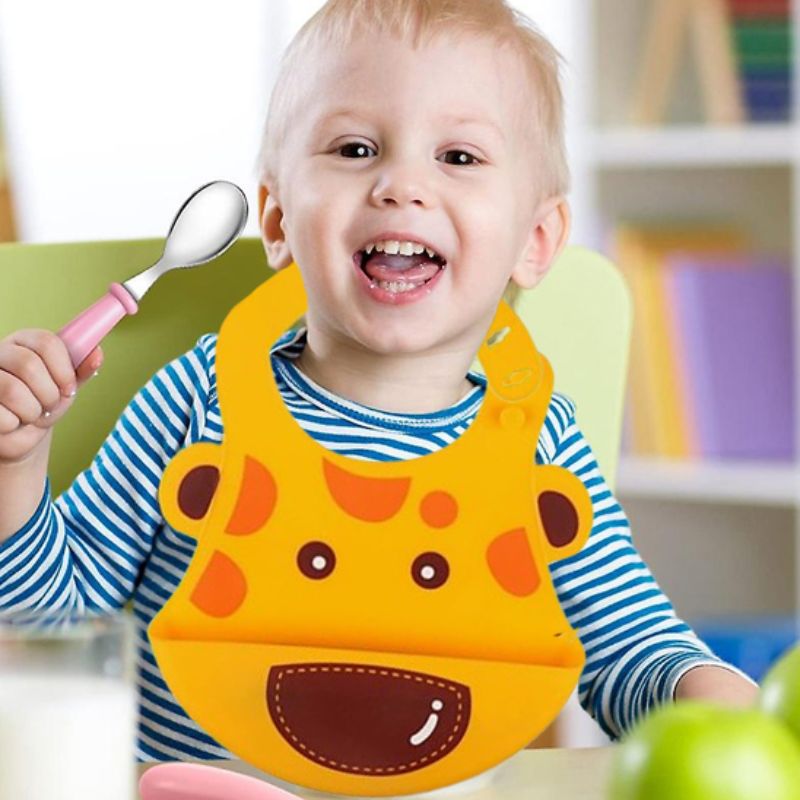 Bavoir bébé bébé rigolo qui sourit