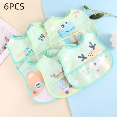 Bavoir bebe petit glouton vert