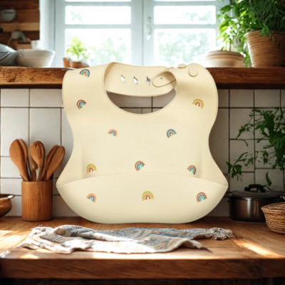 Bavoir silicone bebe Anti-tache ergonomique bavoir dans cuisine