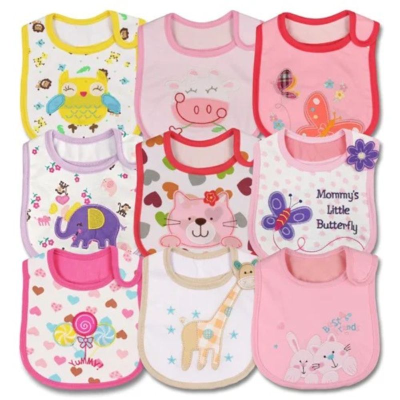 Bavoir Bébé Super-Absorbant  fille