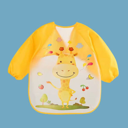 Bavoir manche longue Impermeable Bebe girafe