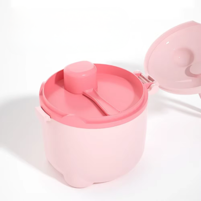 boite doseuse lait nomad baby rose