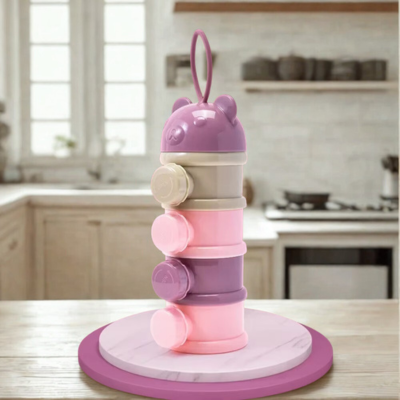 Boite doseuse lait PratikVoyage violet