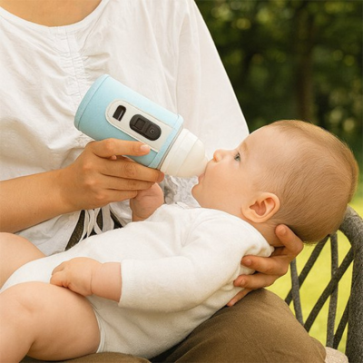 Chauffe Biberon Nomade Sans Électricité maman nourrit son bebe