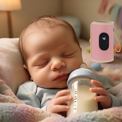 Chauffe biberon nomade babytrip rose