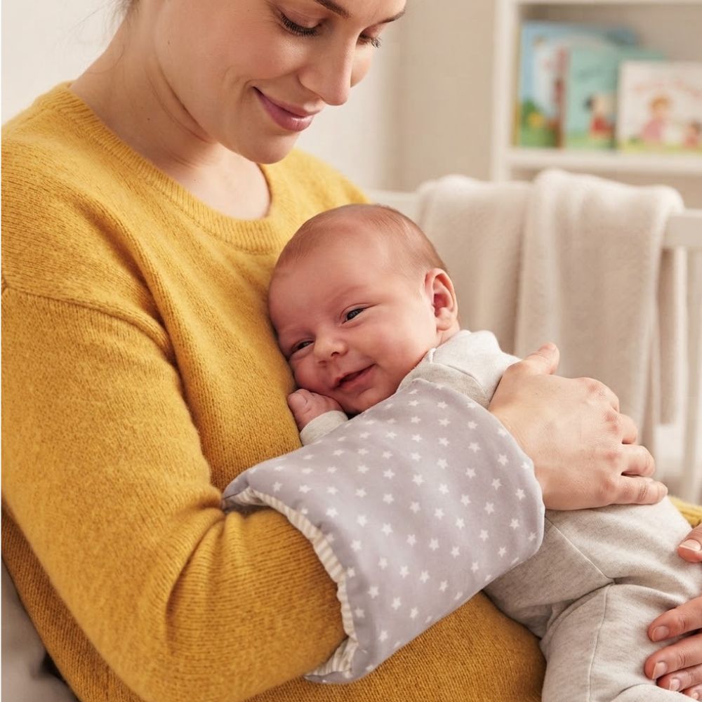 Coussin d'allaitement astre porter an bras de maman
