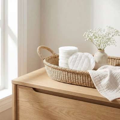 Coussinets d allaitement poser sur commode
