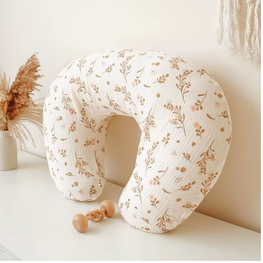Housse coussin allaitement  imprimé coussin appuie sur mur