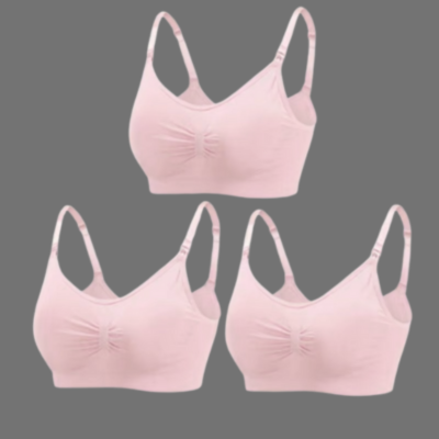 Soutien gorge allaitement trio rose