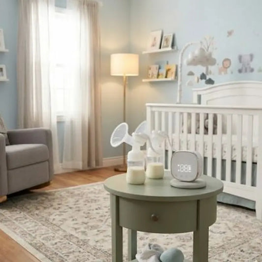 tire lait main libre poser sur petite table enfant
