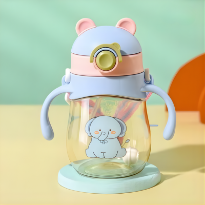 Verre Bebe bleu elephant