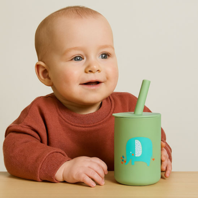 Verre bebe Incassable vert