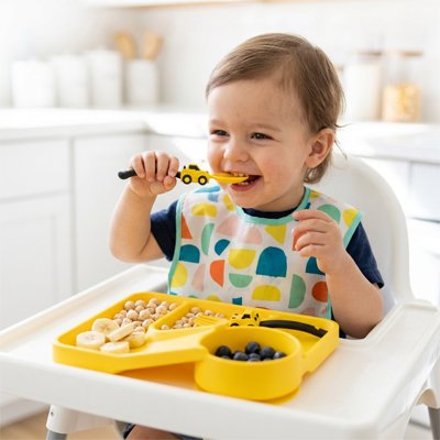 Assiette bebe qui sourit