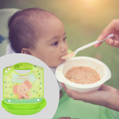 bavoir bebe ajustable et lavable elephant