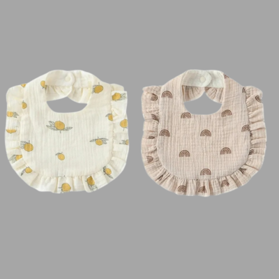 bavoir-pour-bebe-style-chic citron arc en ciel