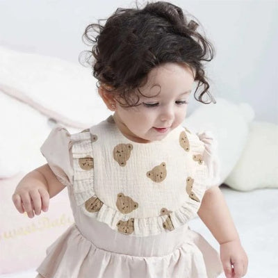Bavoir pour bebe style chic porter sur un enfant