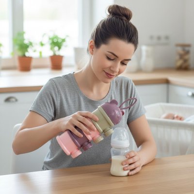 Boite doseuse lait PratikVoyage maman prepare biberon